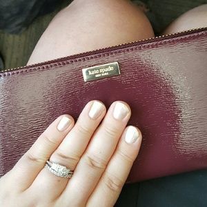 Final Price! Kate Spade Neda Wallet Patent Wine