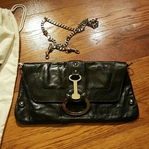 Charles David black clutch