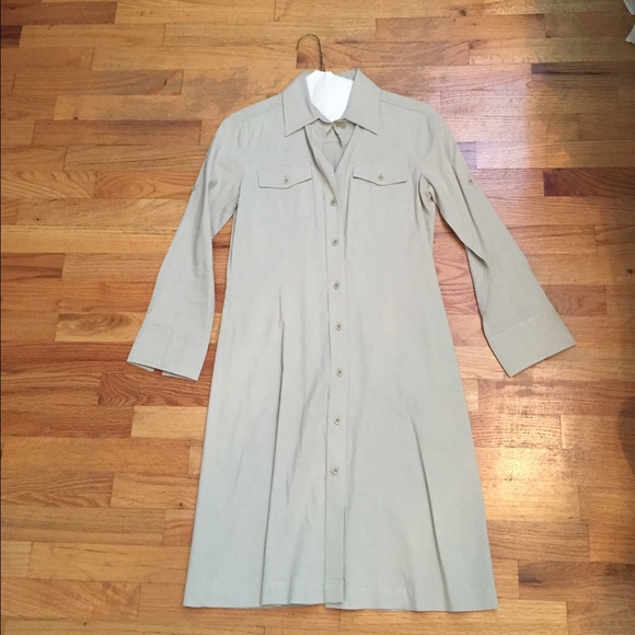 Theory dress size 4 khaki tan