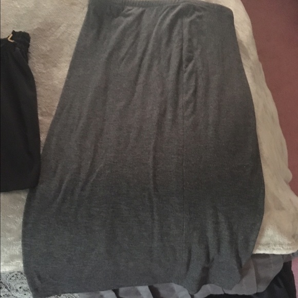 Express pencil cotton skirt elastic waist