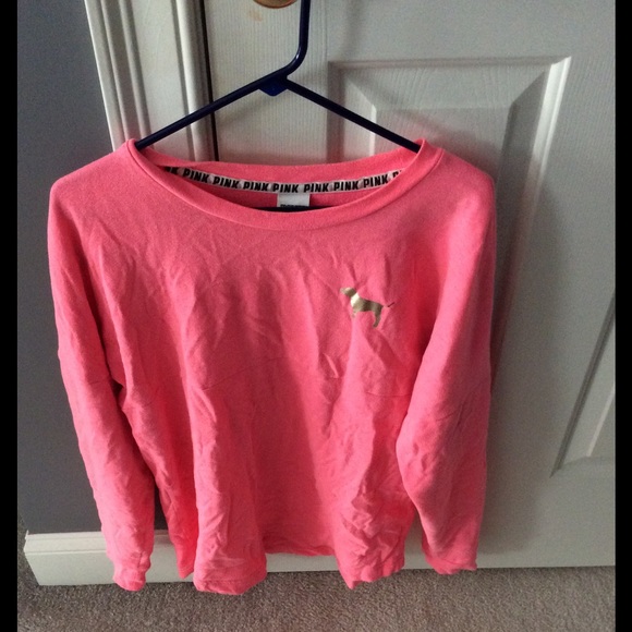 Victoria's Secret PINK Bright Pink Long Sleeve S