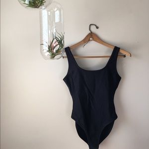 Black one piece bodysuit