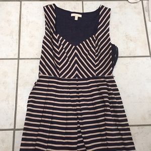 Stripe v neck vintage inspired dress