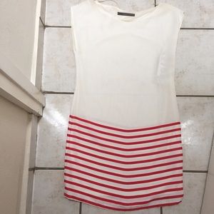 Nautical stripe shift dress