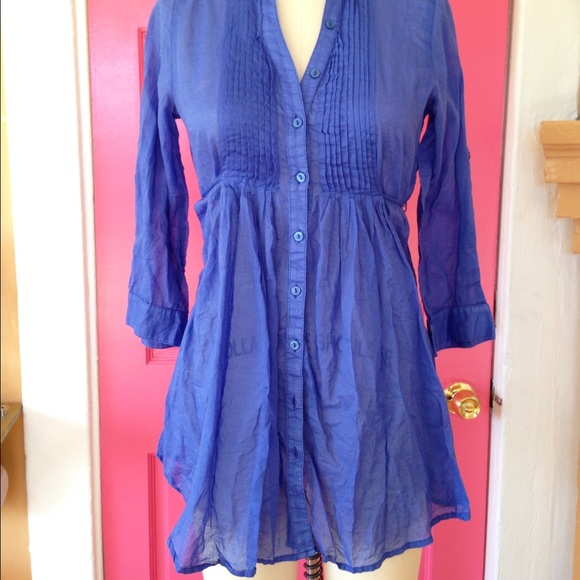 Blue Promod long top