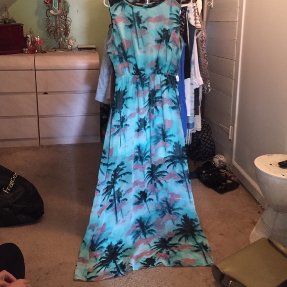 Forever 21 tropical maxi dress