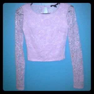 Lace crop top