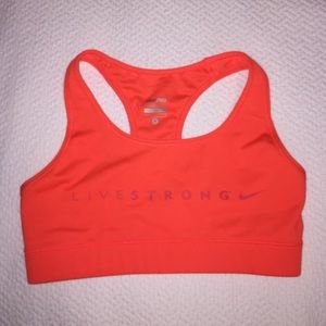 Orange Nike Sports Bra