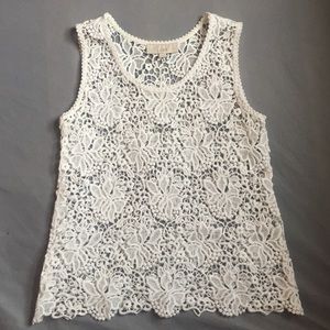 White lace pattern top