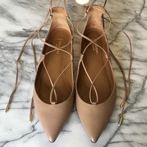 Aquazurra Shoes - Aquazurra Christy Flats in Nude Biscotti size 36 Aquazurra Shoes - Aquazurra Christy Flats in Nude Biscotti size 36