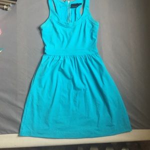 Teal blue cocktail dress