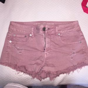 Rust colored high waisted shorts!