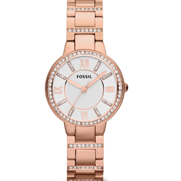 Virginia Rose Gold Fossil Watch
