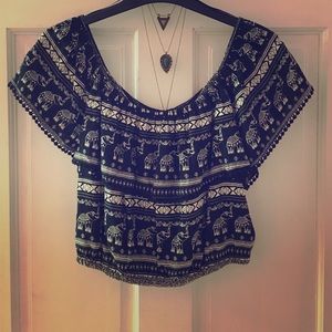 H&M ❤️ Coachella Off The Shoulder Top