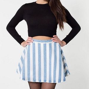 American Apparel Striped Circle Skirt