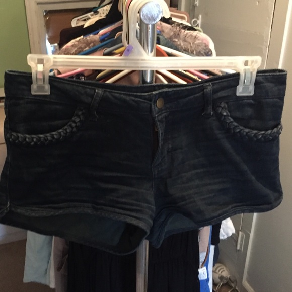 Denim braided shorts from Forever 21