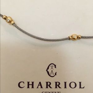 Charriol diamond and cable choker