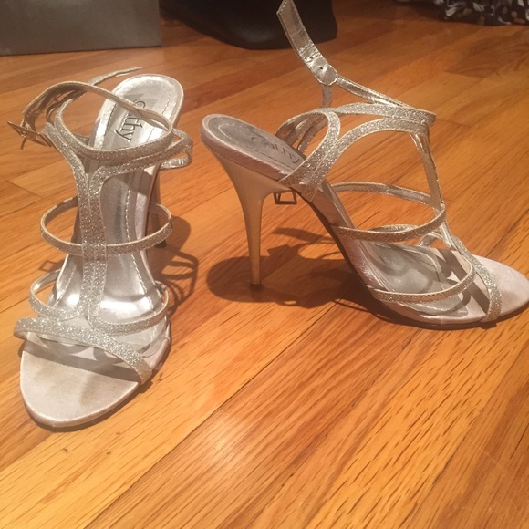 Silver Strappy Cathy Heels