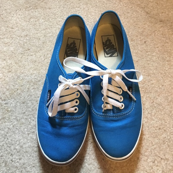 Electric blue vans size 7.5