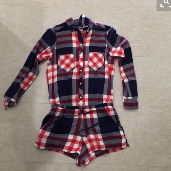 Plaid Romper