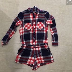 Plaid Romper