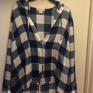 Michael Kors plad shirt. Only worn once!