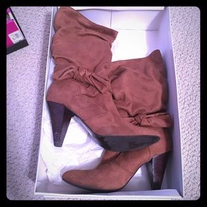 Brown Suede Boots
