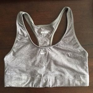 Nike Dry Fit Sports Bra in Grey