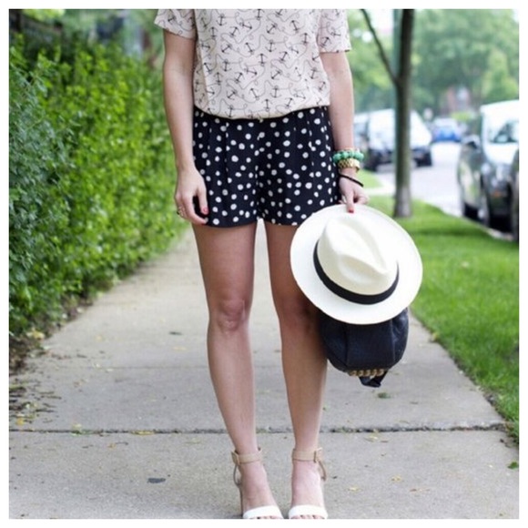 J. Crew scattered dots basketweave shorts - Picture 2 of 4