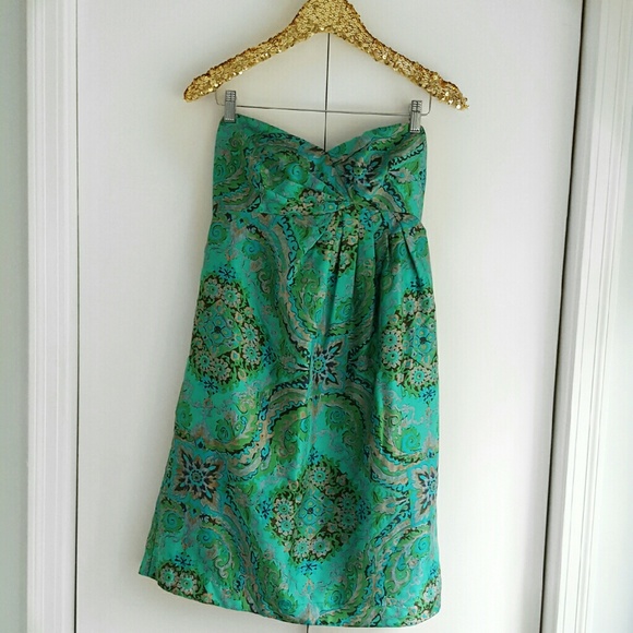 J.Crew Silk Strapless Dress, Size 10