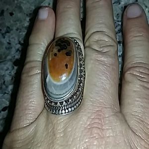 Sterling Silver and Stone Ring