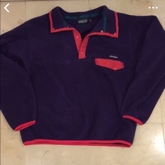 Purple and pink large Patagonia pullover