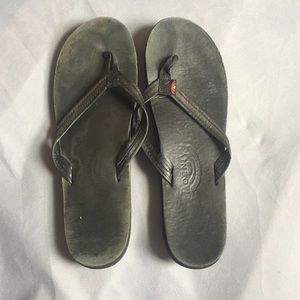 ** RAINBOW ** flip flops!