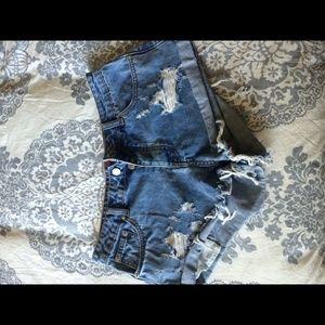 Destroyed Signature 8 bandit shorts