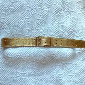 (SOLD) Metallic Gold Belt