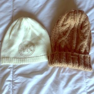 Michael kors beanie set