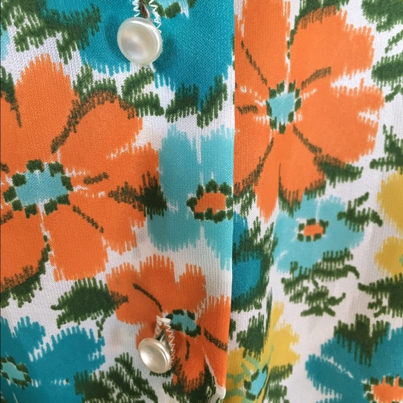 Vintage floral blouse - Picture 3 of 4