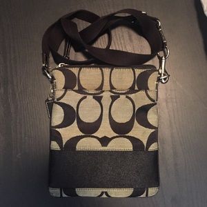 Coach long strap purse