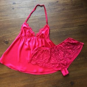 Victoria Secret baby doll and lace shorts