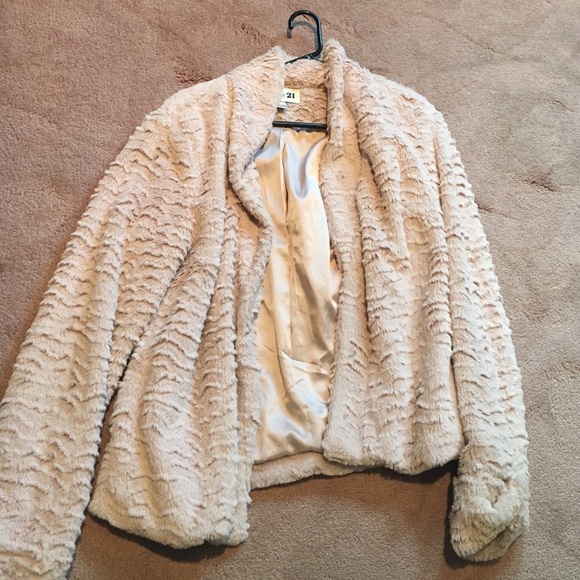 A faux fur jacket
