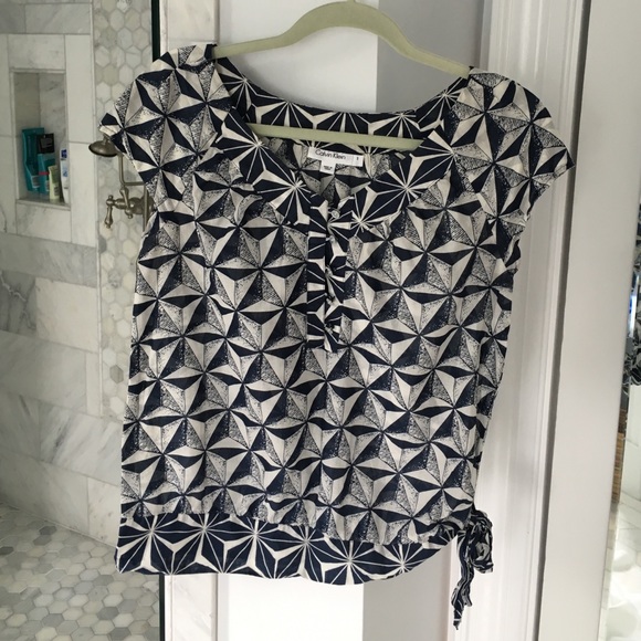 Calvin Klein short sleeve blouse