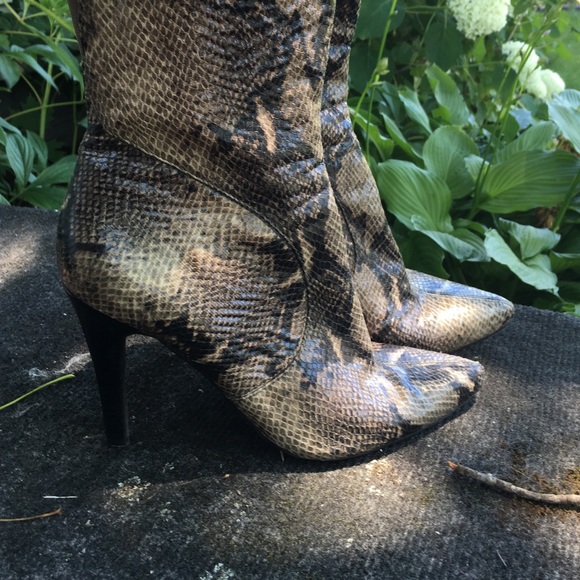 Nine West Python Ankle boots - Picture 2 of 3