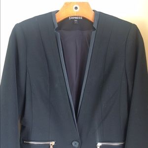 Express Collarless Blazer