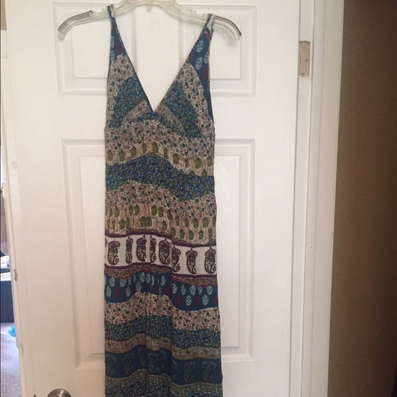 Boho printed maxi dress