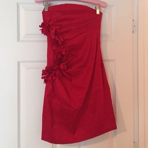 Red cocktail dress