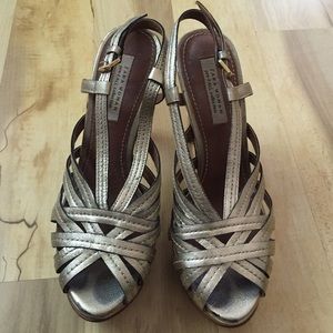 Last chance! Gold Strappy Zara Platform Heels