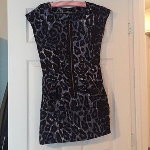 Blue cheetah dress