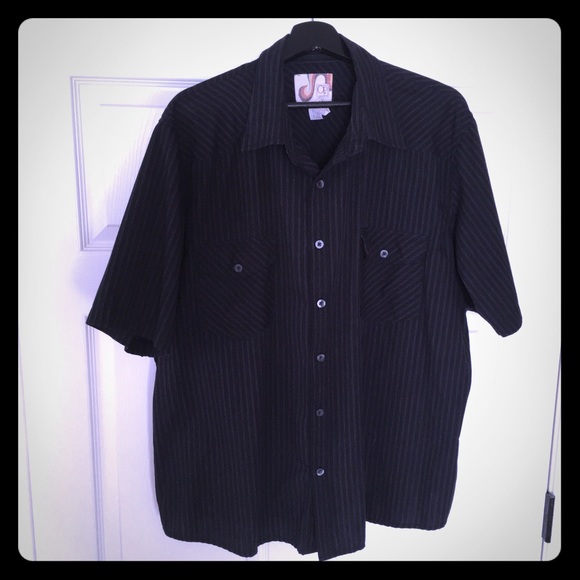 OP Men's Button-Up Short Sleeve Shirt 2XL