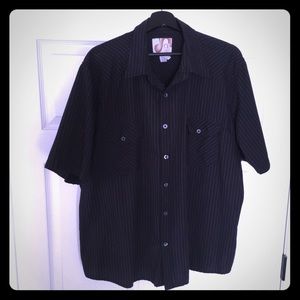 OP Men's Button-Up Short Sleeve Shirt 2XL