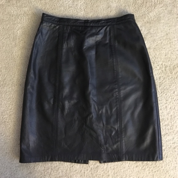 Genuine Leather Vintage Skirt - Picture 2 of 2